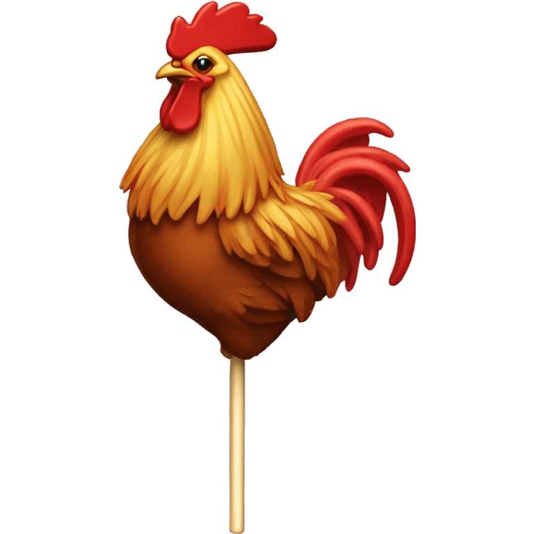 Rooster lollipop  emoji