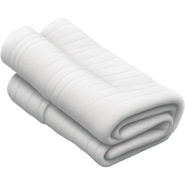 white folded towel emoji