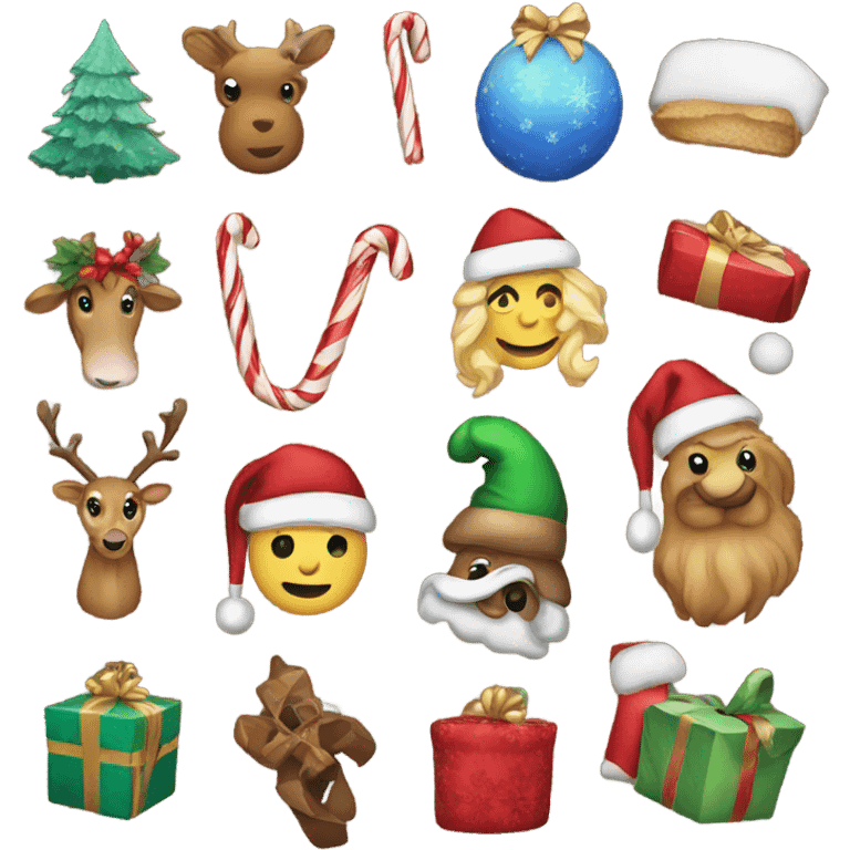 Christmas items emoji