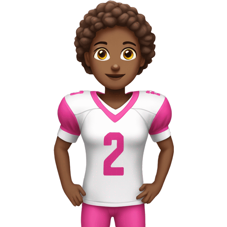 Football jersey pink for girls emoji