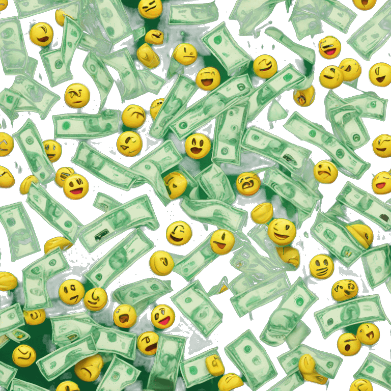 A rain of money  emoji