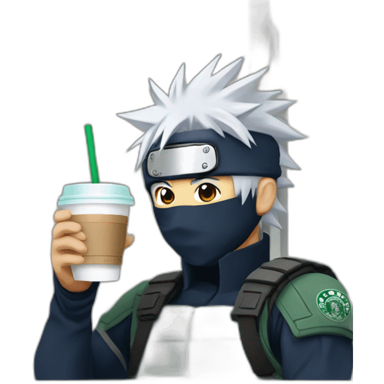 kakashi drinks starbucks emoji