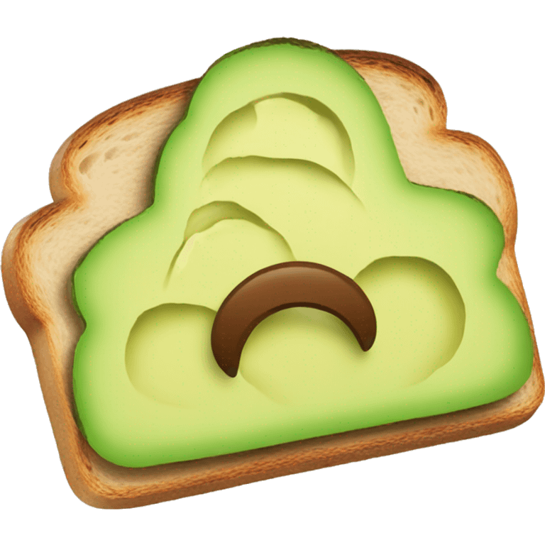 Toast mit avocado  emoji