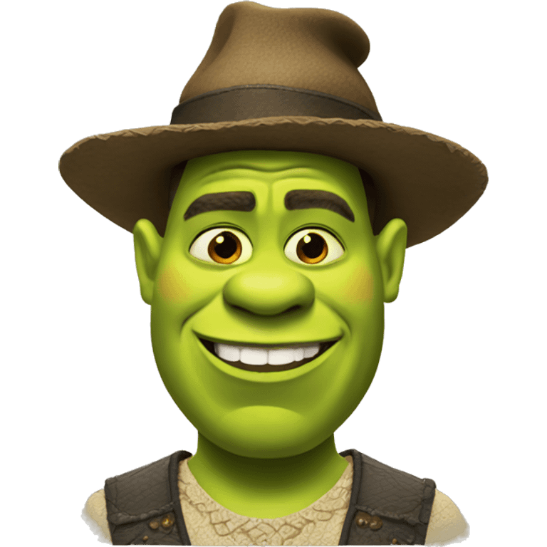 Fashionable Shrek emoji