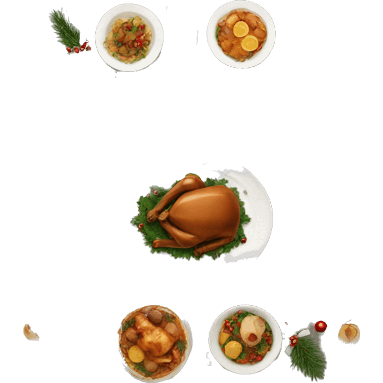 Christmas dinner  emoji