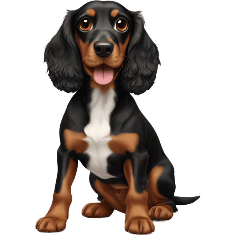 Cocker spaniel mixed with dachshund emoji