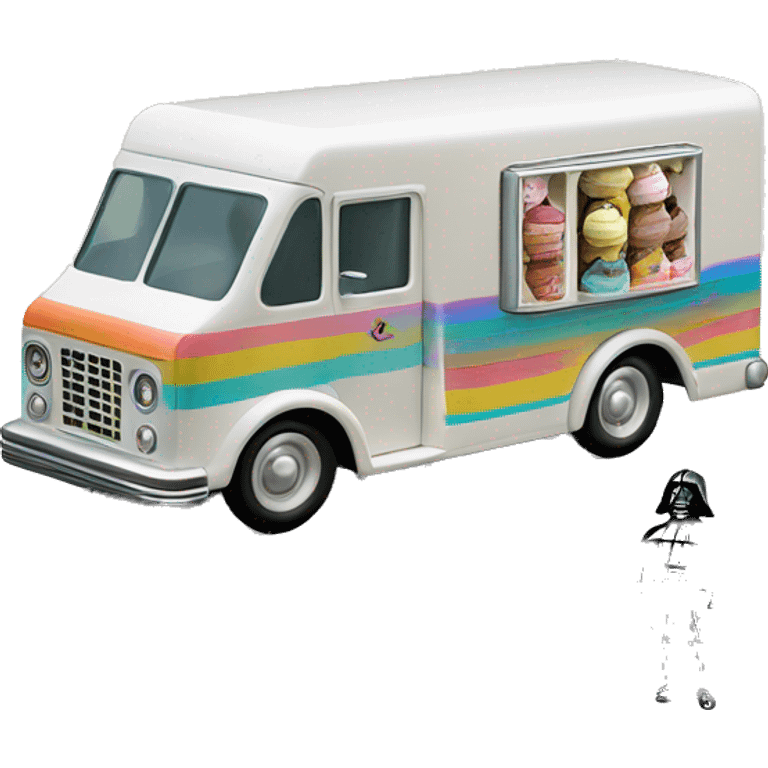 Matchbox ice cream truck 1957. Darth Vader  emoji