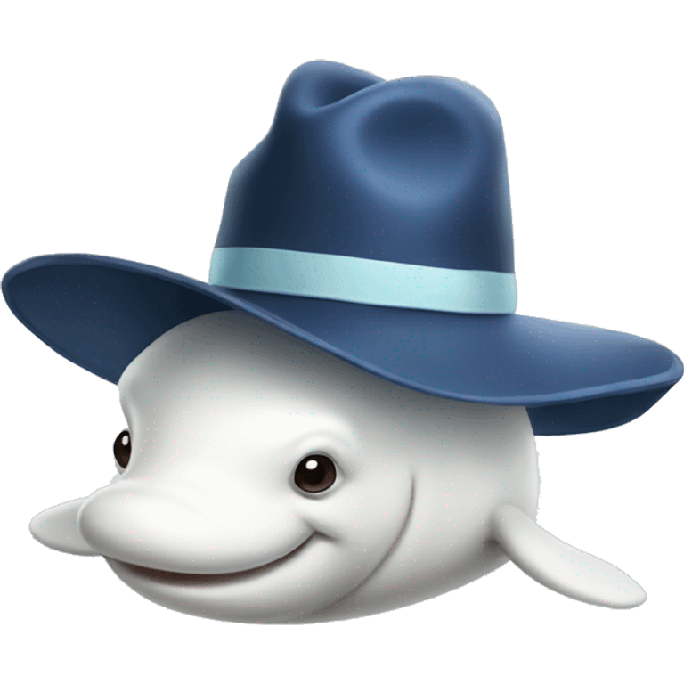 Beluga with a hat  emoji