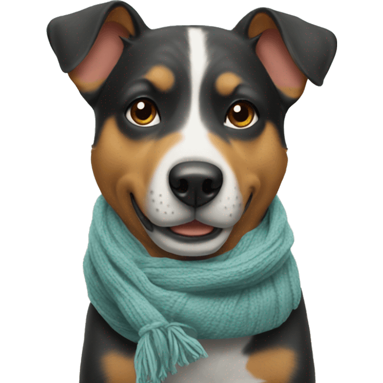 Dog with scarf emoji