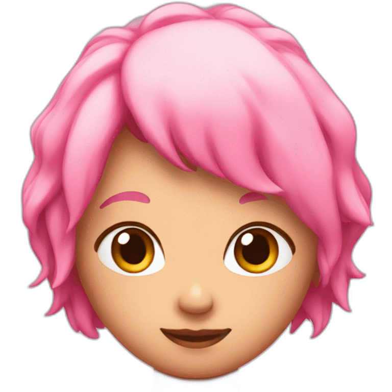 Cute pink back emoji