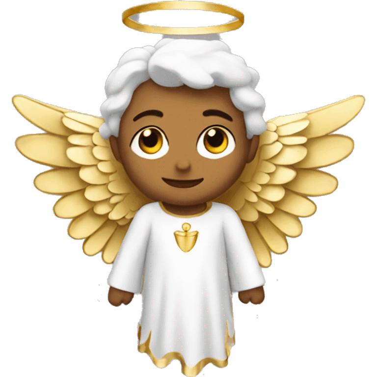 angel with gold wings emoji