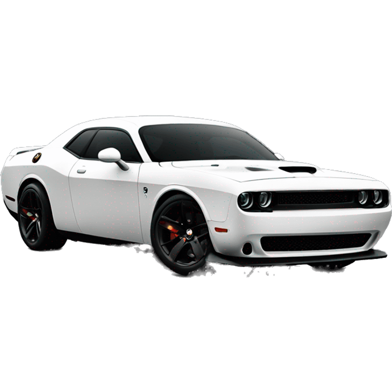 Black SRT Hellcat Challenger emoji