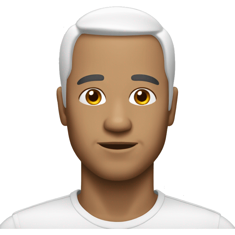 homme blanc sans cheveux emoji