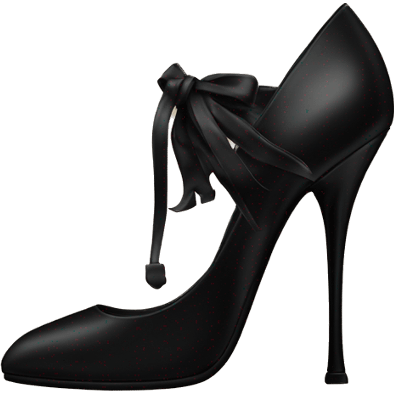 YSL heels in black  emoji