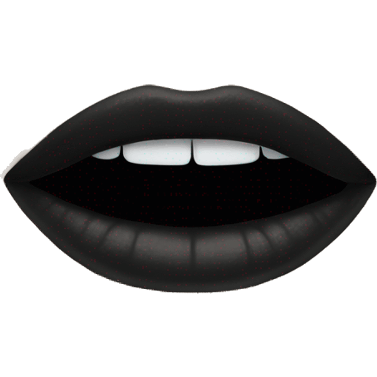 Black lipstick  emoji