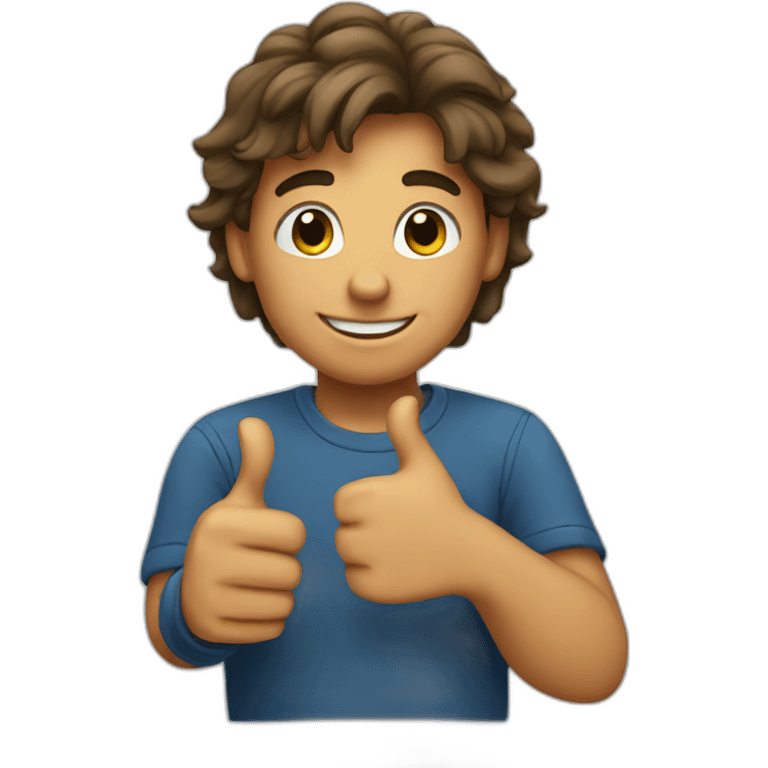 Boy thumbs up emoji