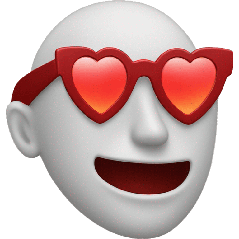 red heart-shaped sunglasses  emoji