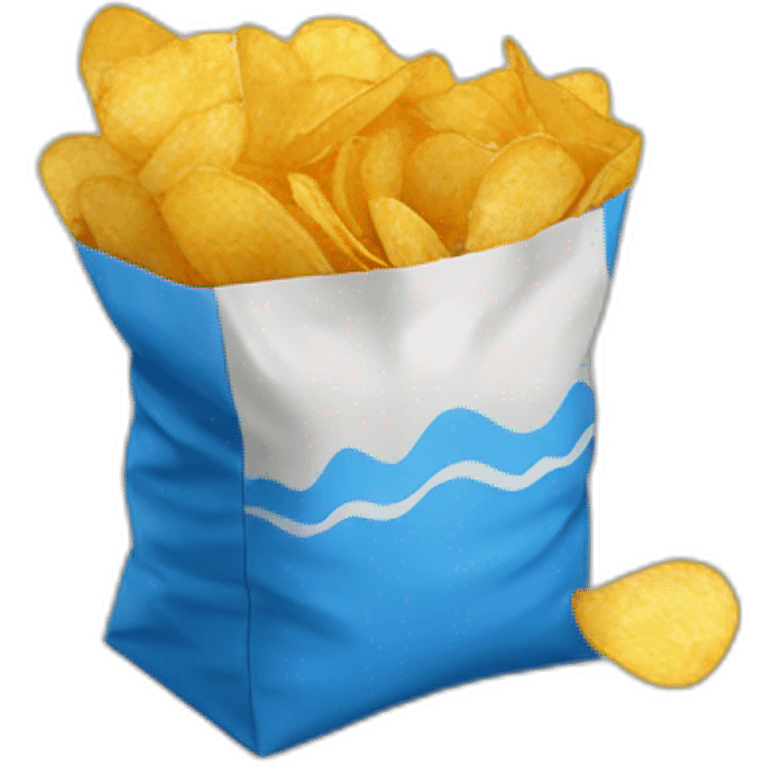 Bag of patato chips emoji