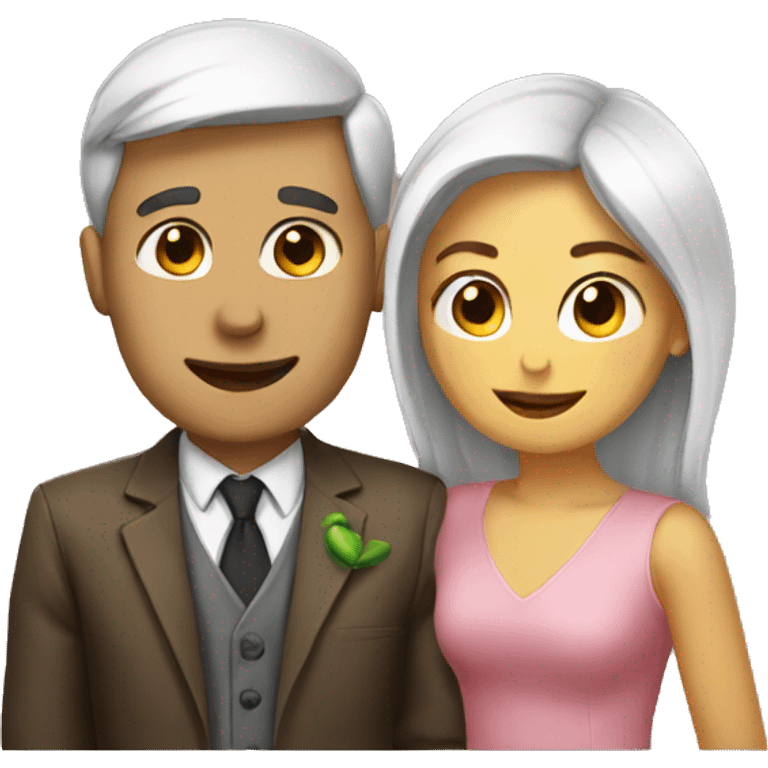 Partners in love emoji