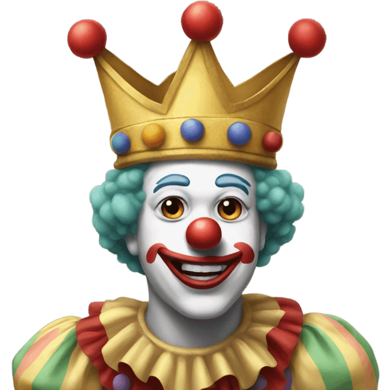 clown with a crown emoji