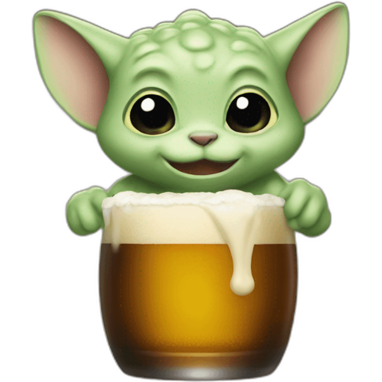 Grogu beer emoji