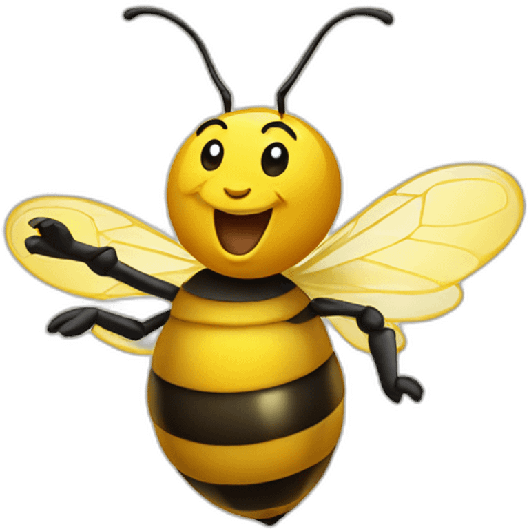 Working honey bee dances emoji