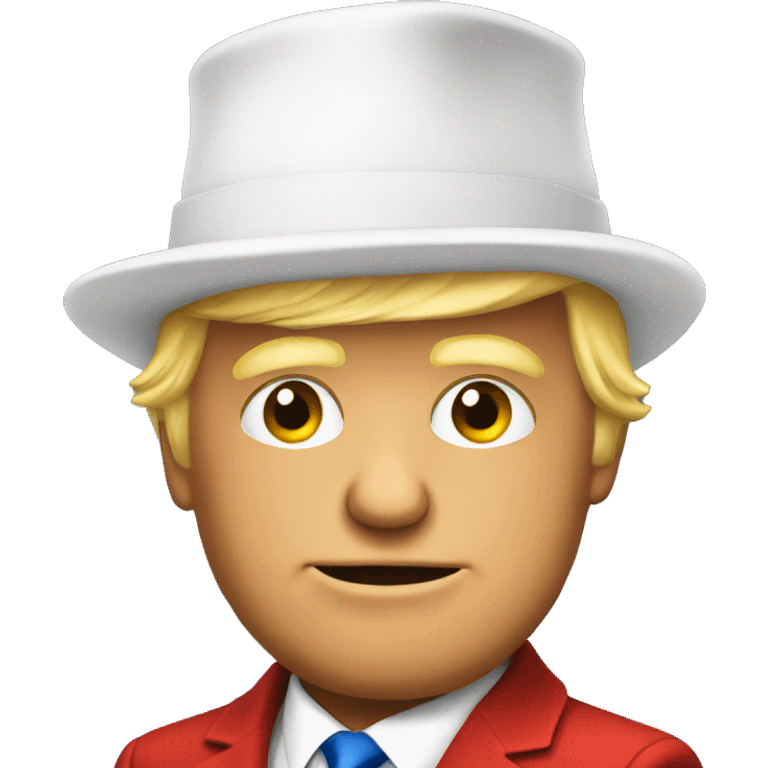 Trump with a hat on emoji