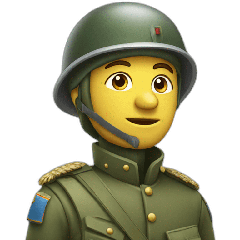 Soldat sur un chard emoji