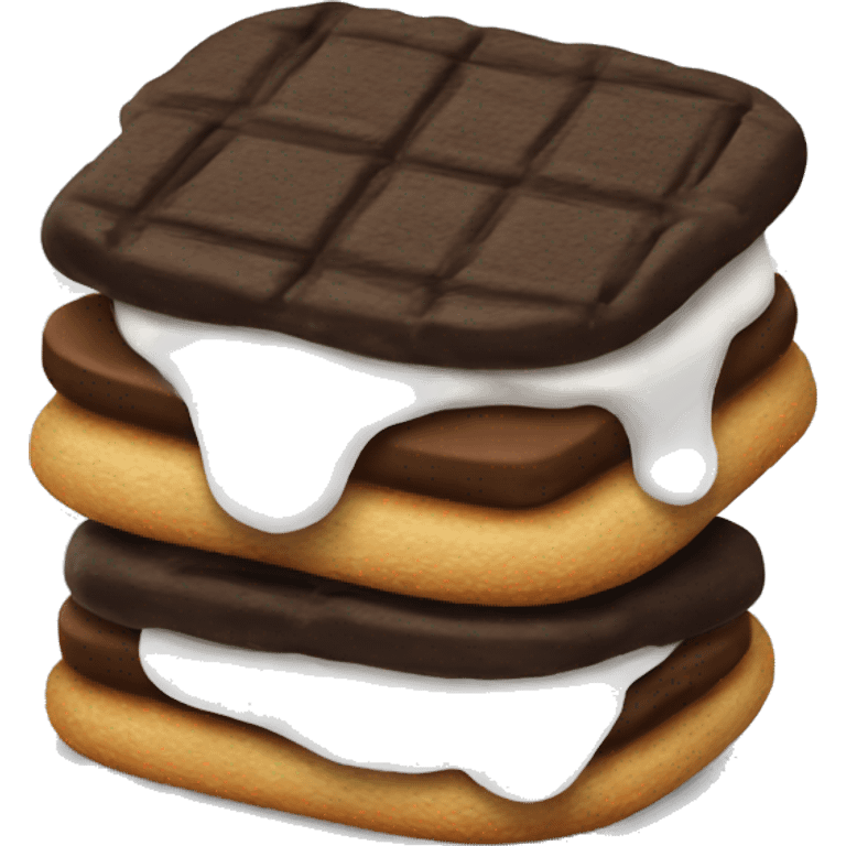 Realistic smores cookie sandwich  emoji