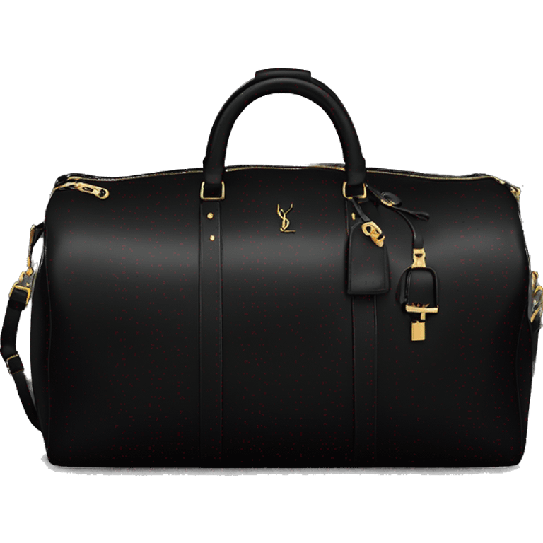 YSL black duffel bag  emoji