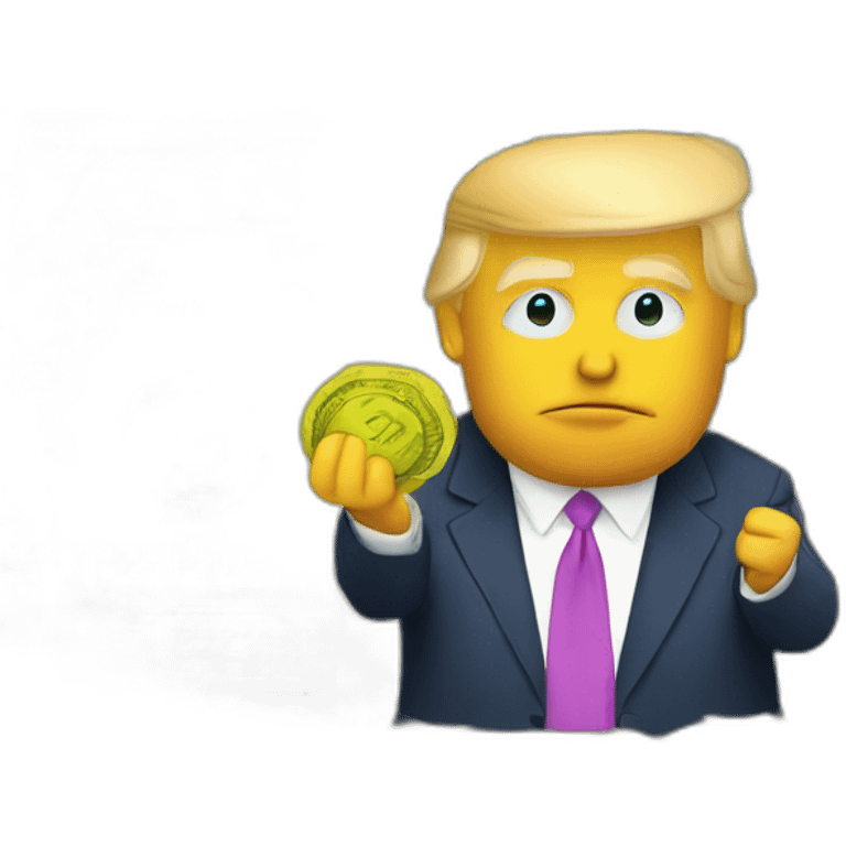 DONALD TRUMP WITH A MONEY emoji