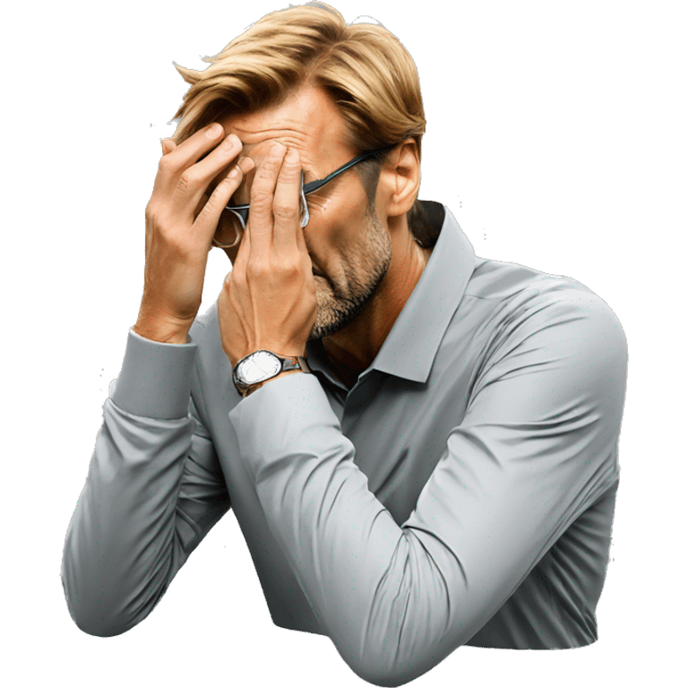 Jurgen Klopp facepalm emoji emoji