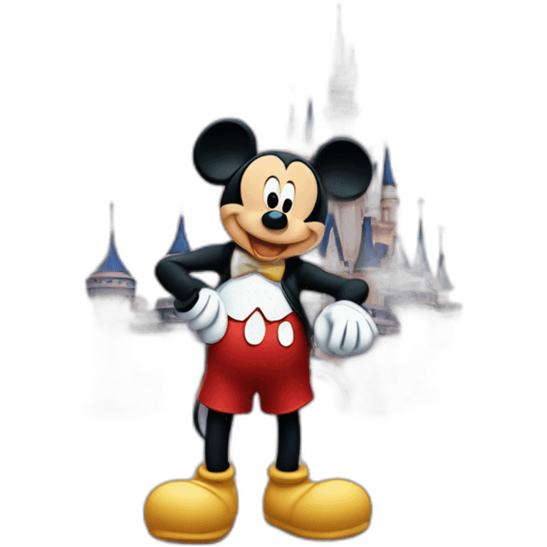 mickey mouse in disney land emoji