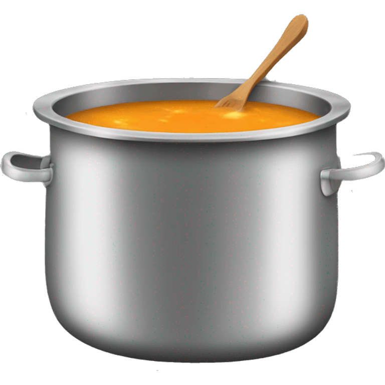 medoum sized cooking pot with soup emoji