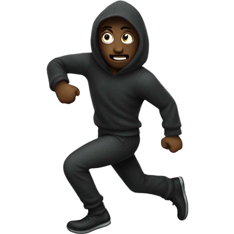 thief runnig emoji