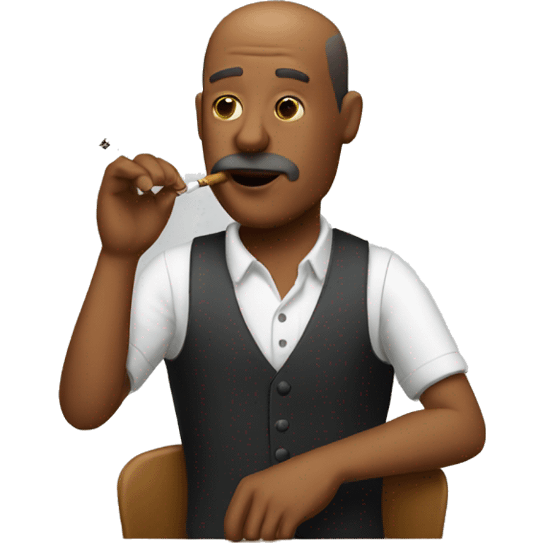 Man smoking emoji