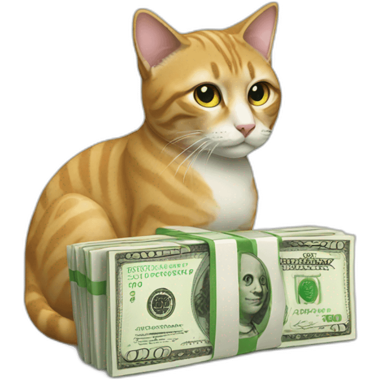 cat with money emoji