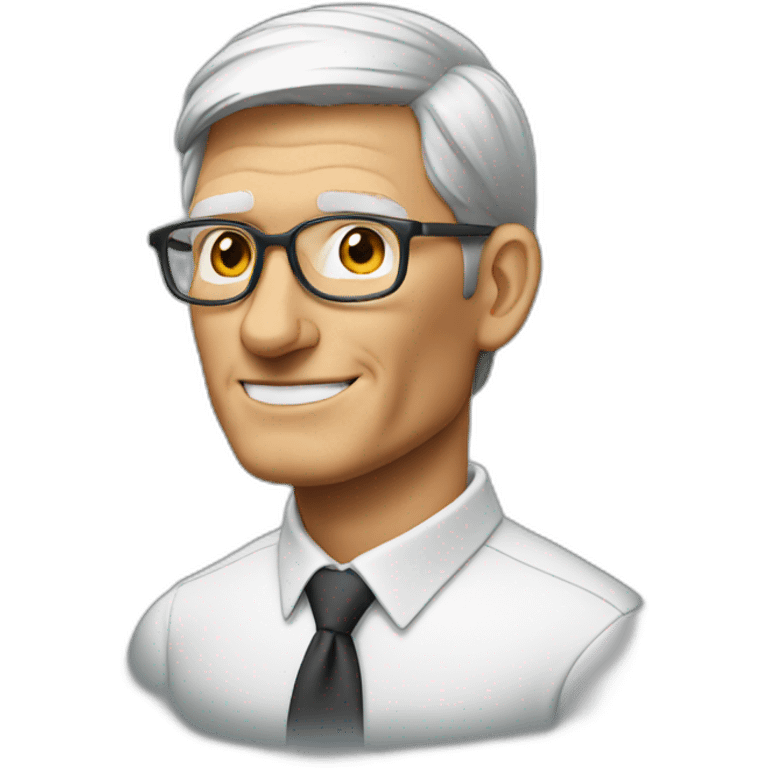 Tim Cook looking left emoji