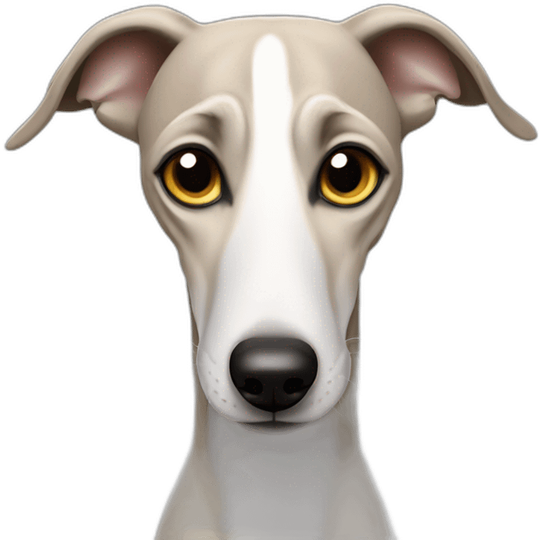 slpeeping whippet with paws in the air emoji