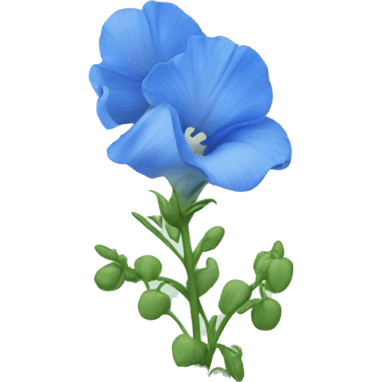 Blue flower sweet pea emoji