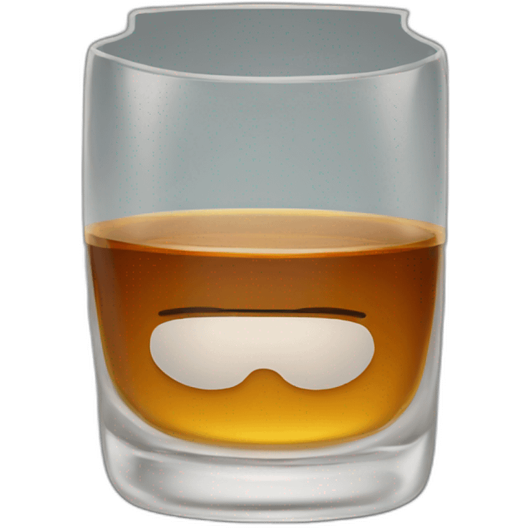 liquor in whiskey glass emoji