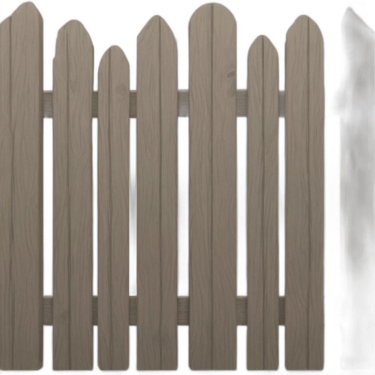 Wooden picket gate emoji