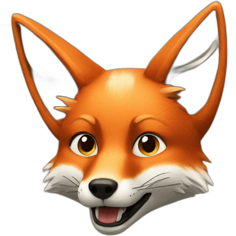 Stoned fox emoji