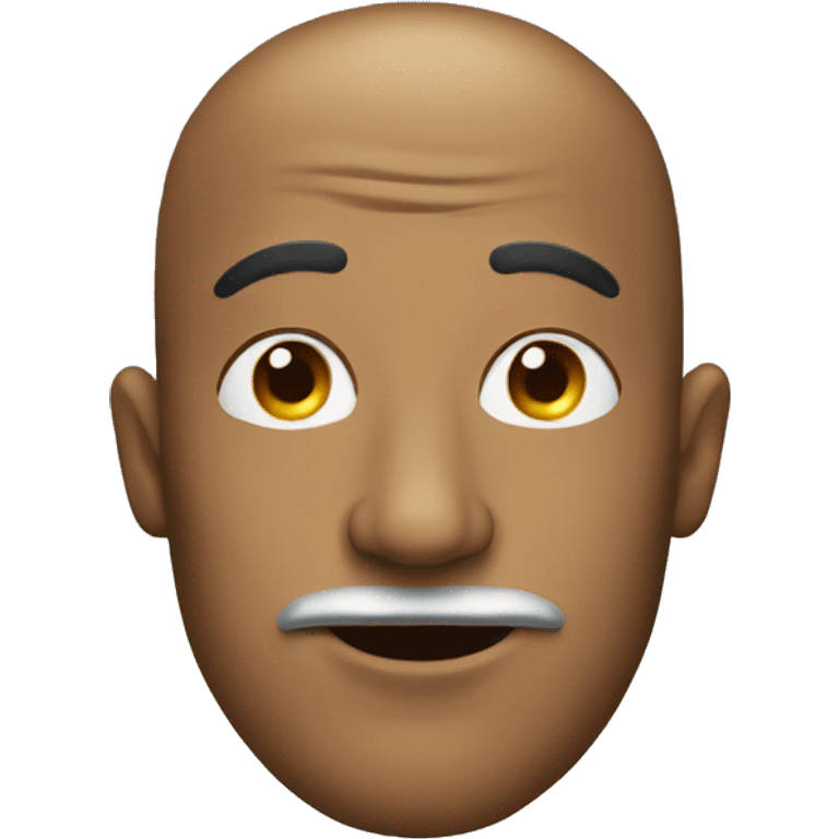 Man with a shoe on his nose emoji