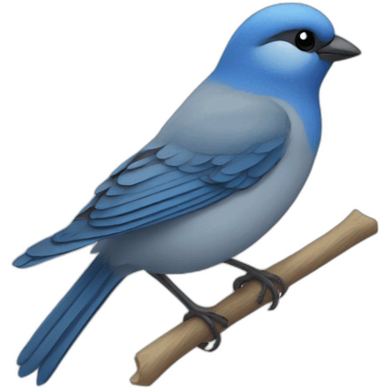 blue sparrow emoji