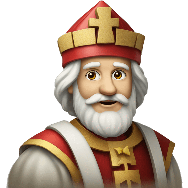 Sint Nicolaas met hoge mijter emoji