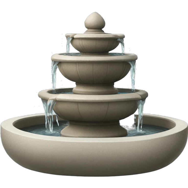 A zen fountain emoji