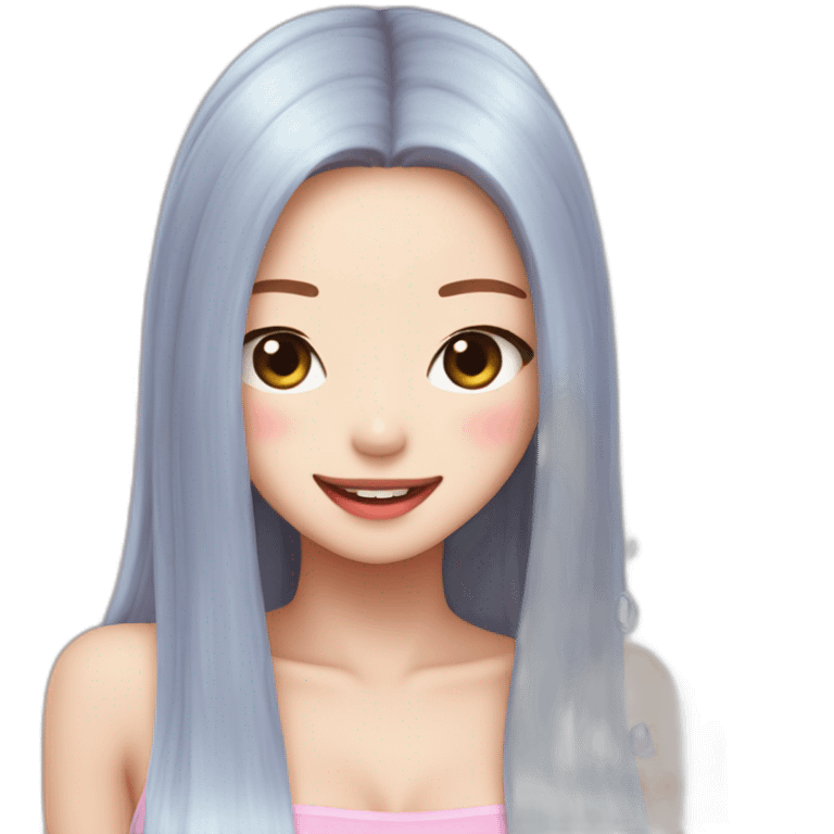 Jennie de blackpink tomando agua emoji