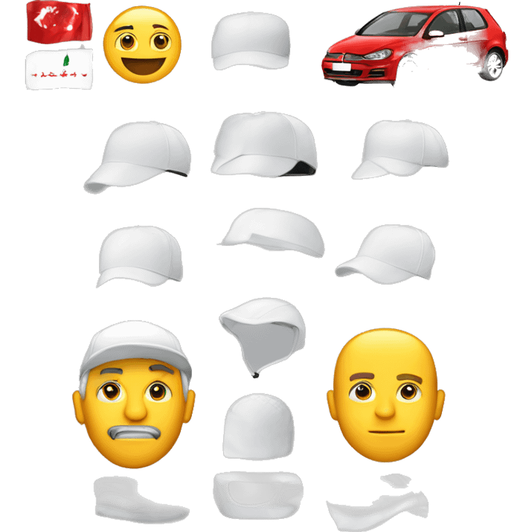 golf4 araba kırmızı etiket emoji