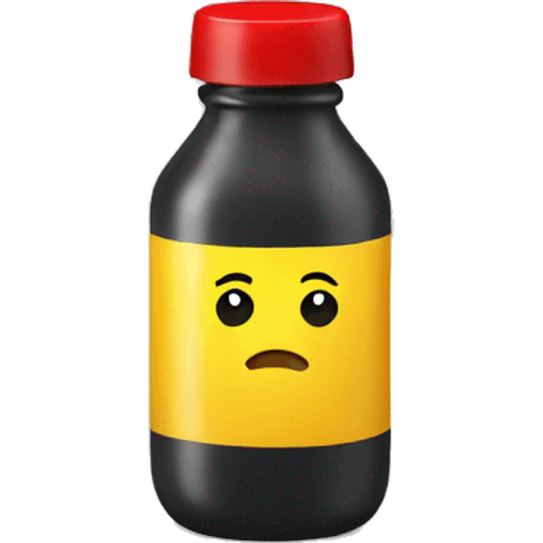 Little yellow bottle with red cap emoji